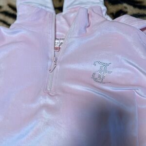 Juicy Couture Light Pink Velour Pullover